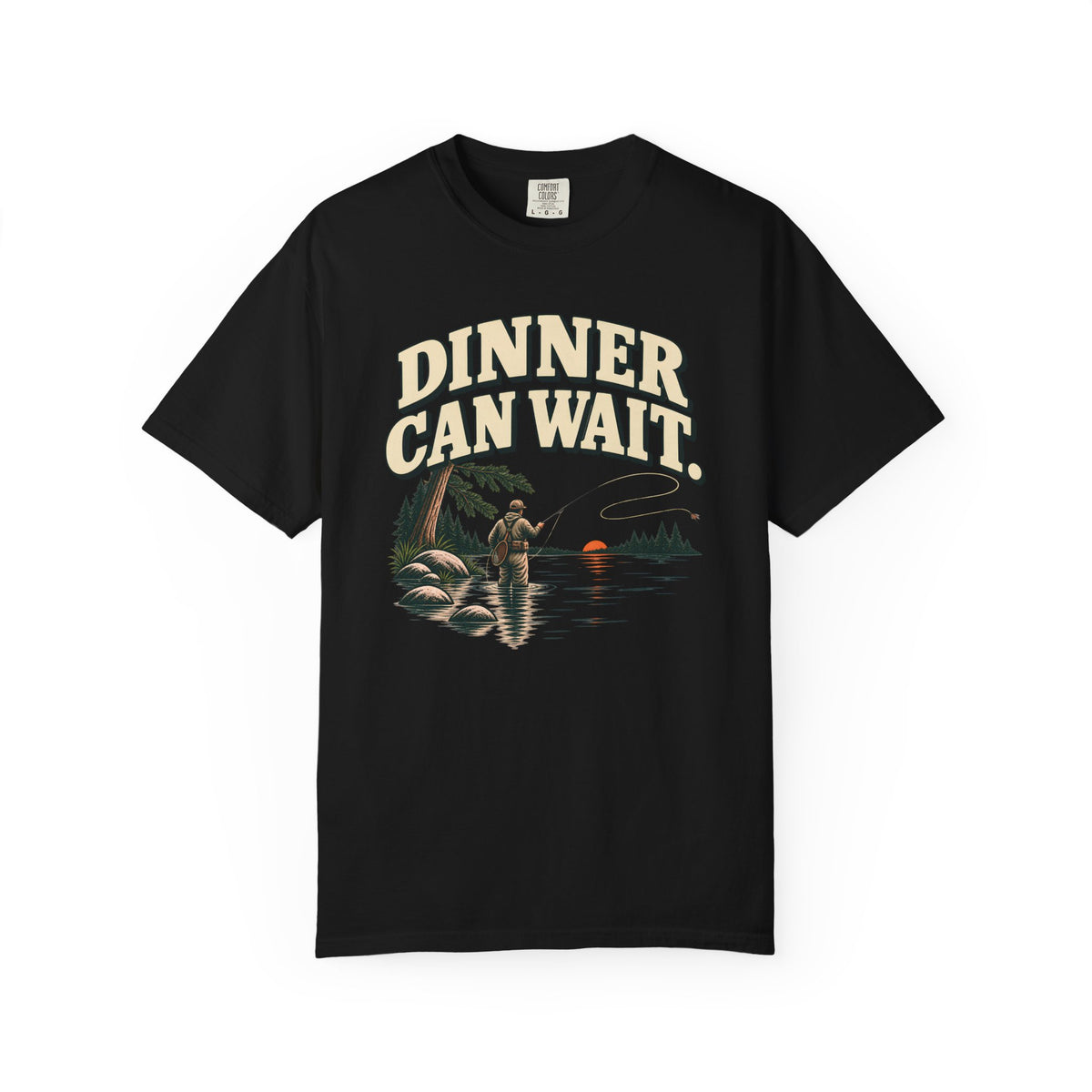 Dinner Can Wait Fishing T-Shirt