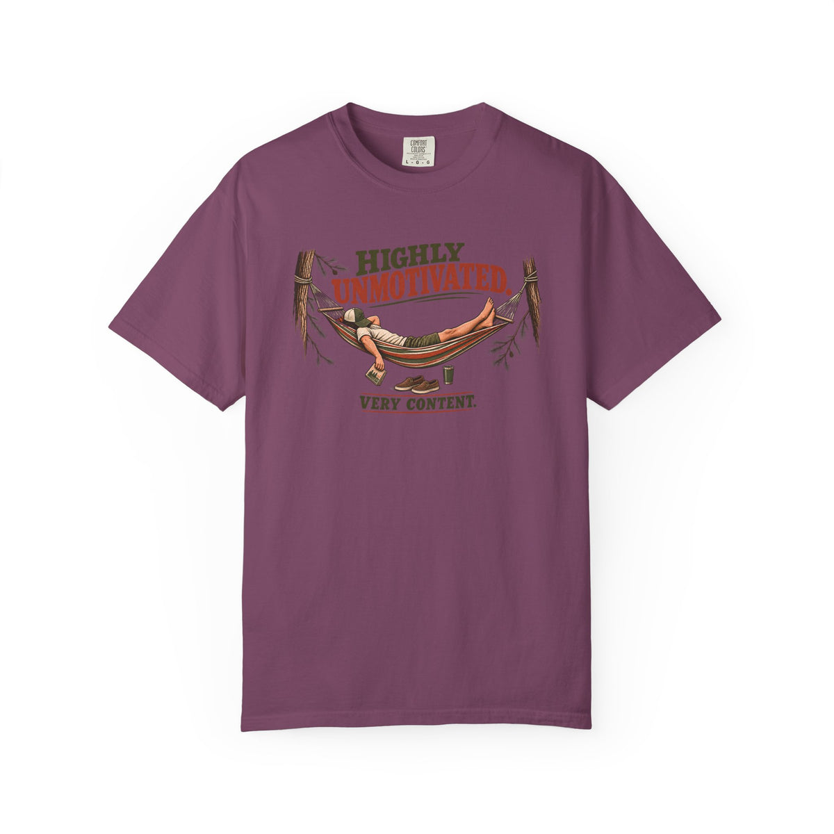 Highly Unmotivated Very Content Outdoor T-Shirt