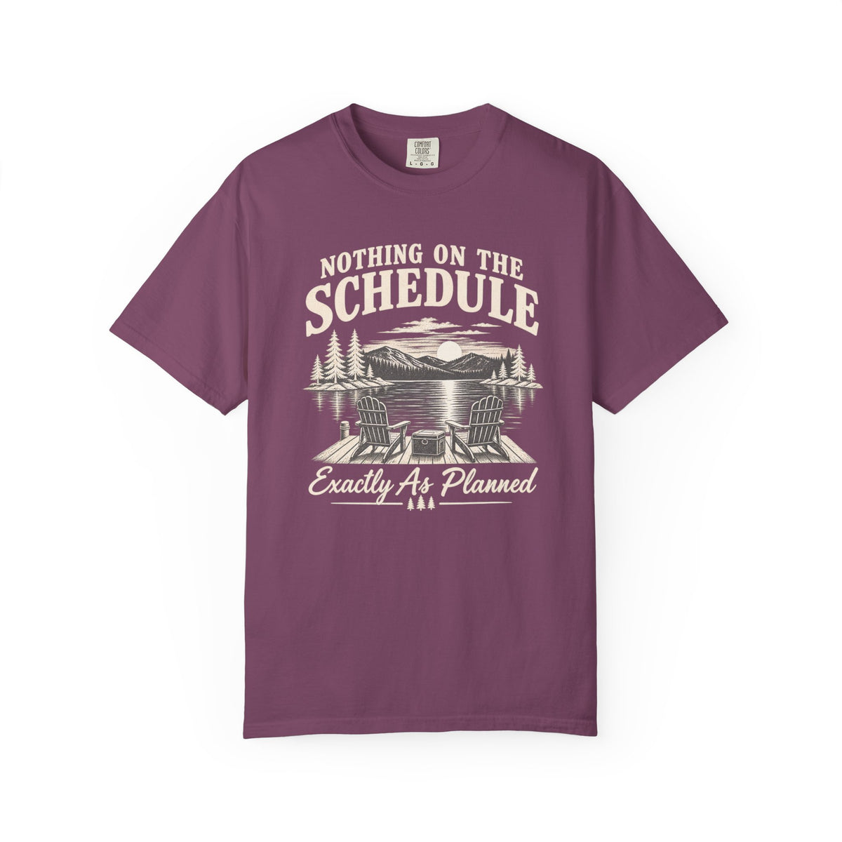 Nothing On The Schedule Lake T-Shirt