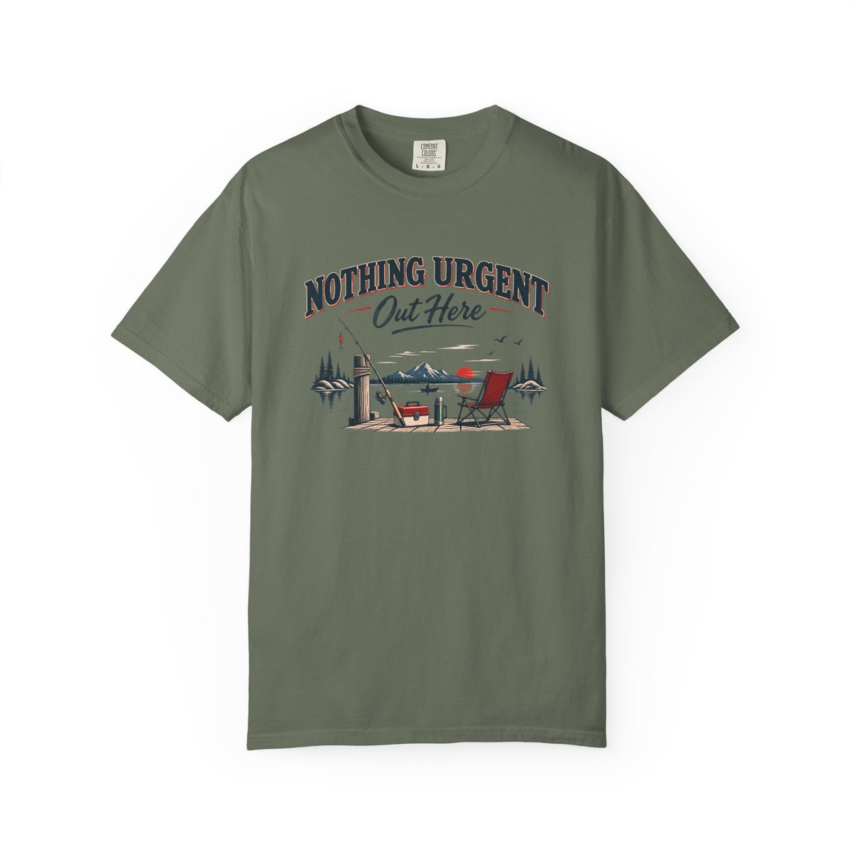 Nothing Urgent Out Here Fishing T-Shirt