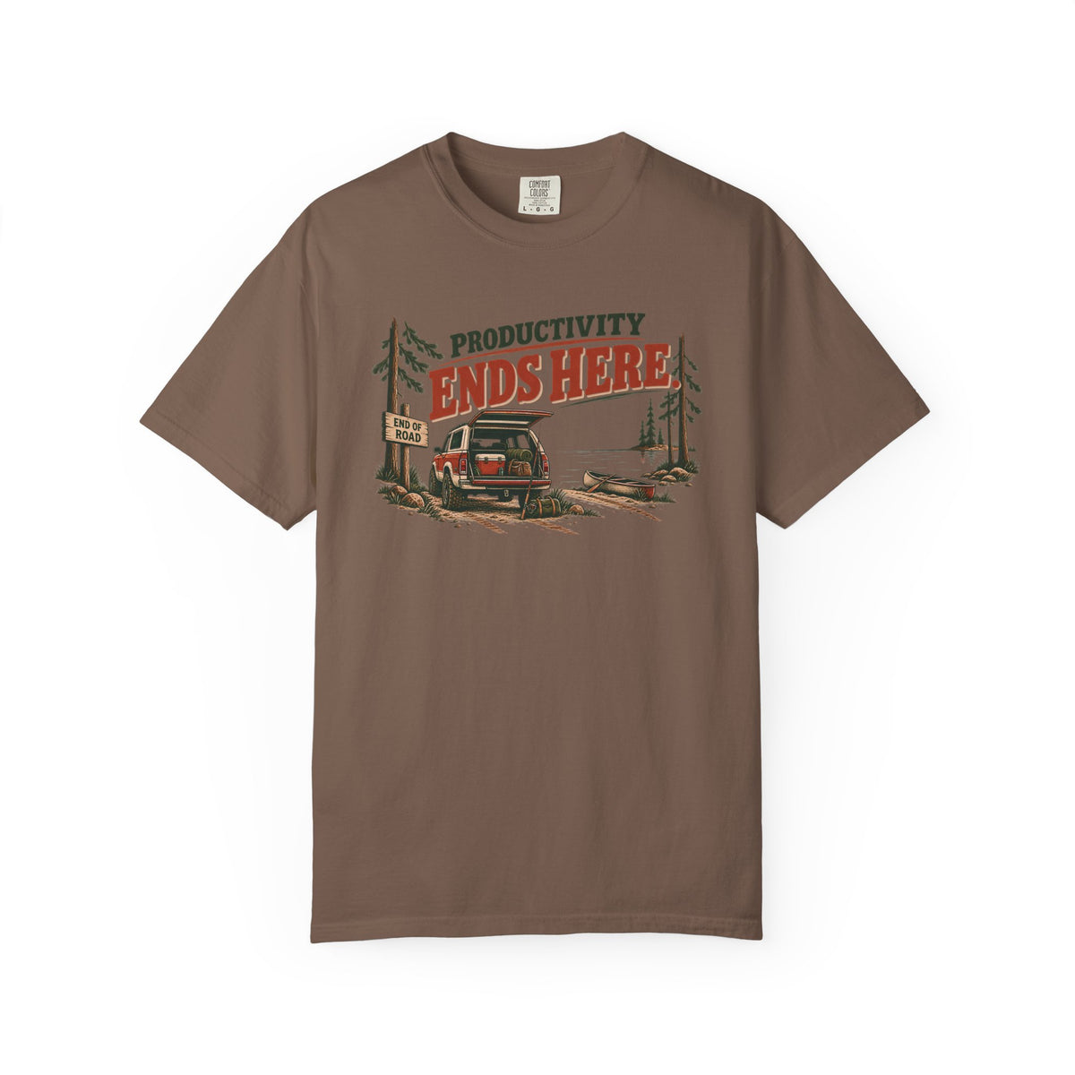 Productivity Ends Here Lake Life T-Shirt