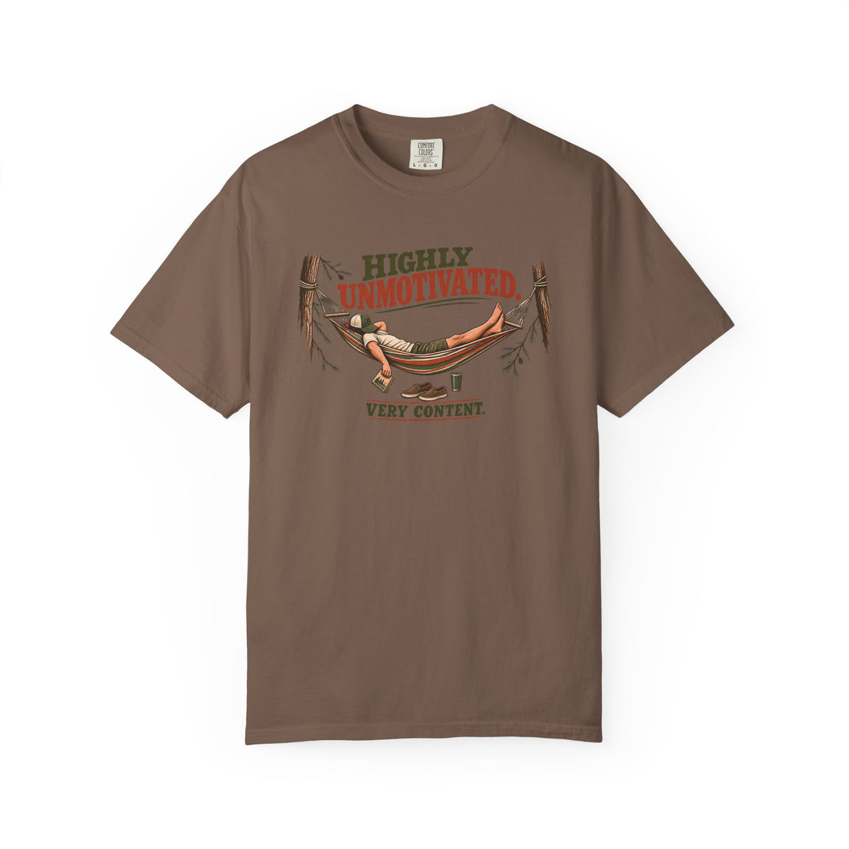 Highly Unmotivated Very Content Outdoor T-Shirt