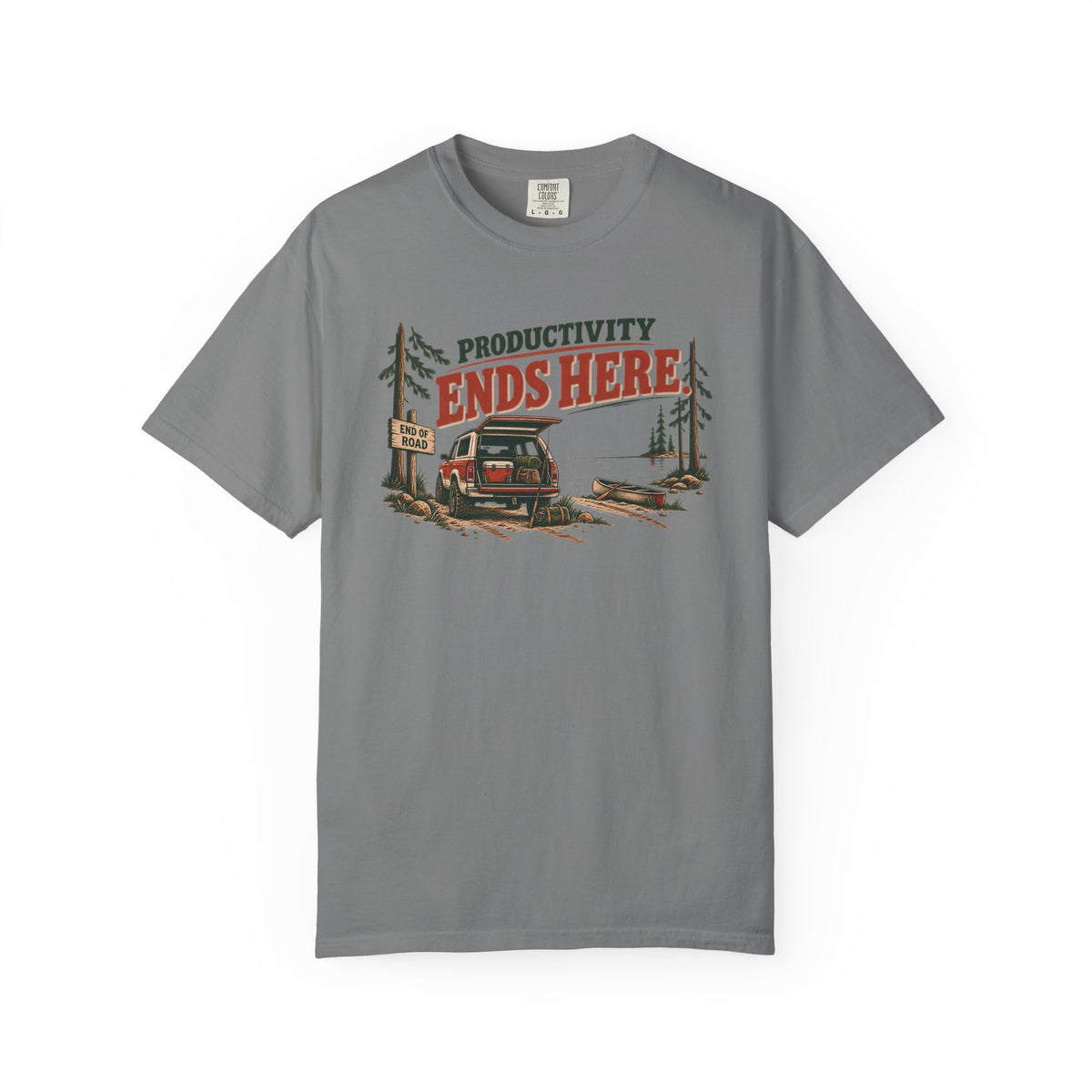 Productivity Ends Here Lake Life T-Shirt
