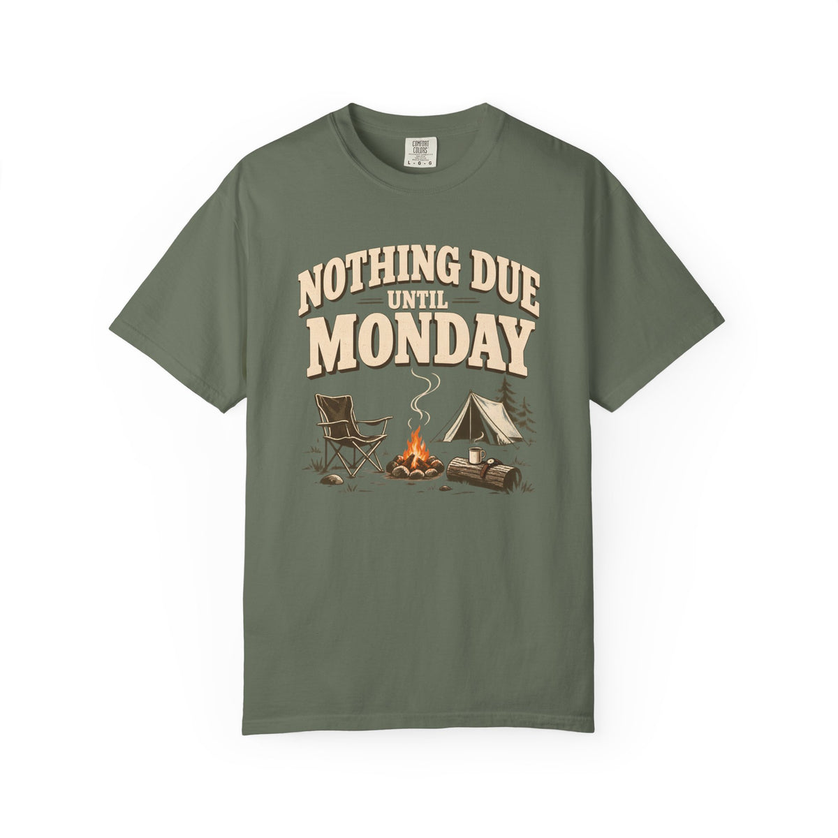 Nothing Due Monday Camping T-Shirt