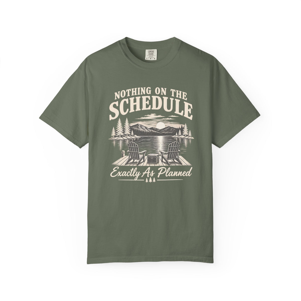 Nothing On The Schedule Lake T-Shirt
