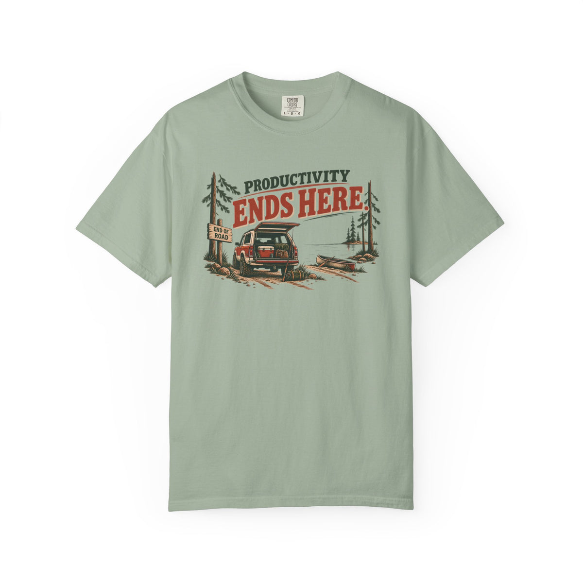 Productivity Ends Here Lake Life T-Shirt