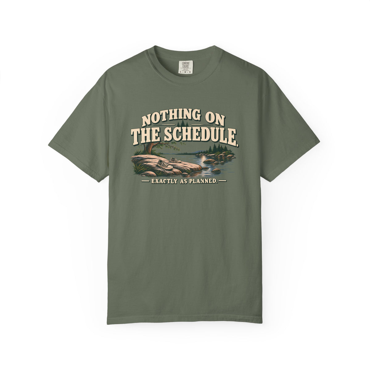 Nothing On The Schedule Lake Life T-Shirt