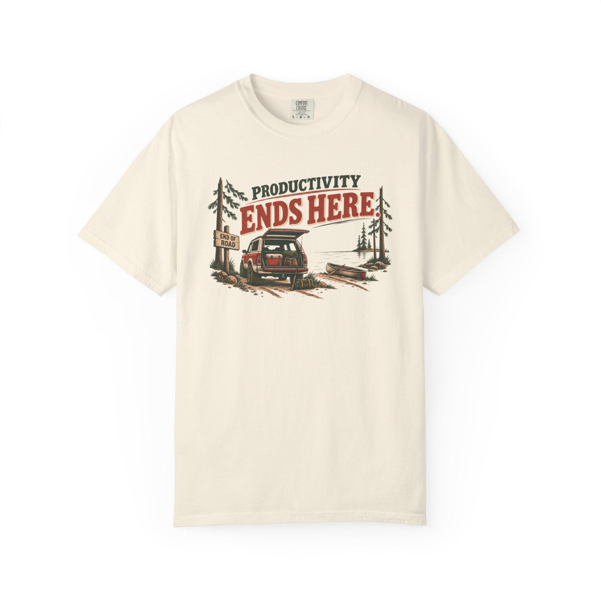 Productivity Ends Here Lake Life T-Shirt